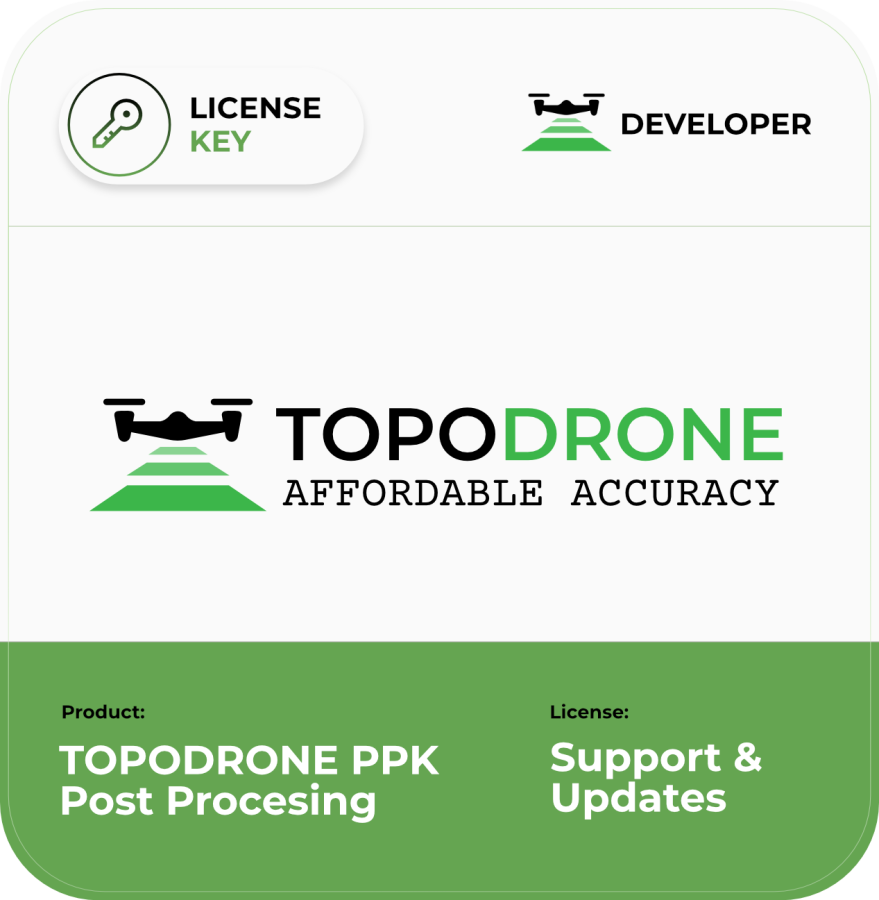 TOPODRONE PPK Post Processing 1-Year Support & Updates Package